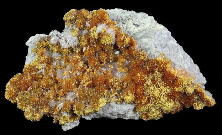 Orpiment With Barite Crystals - Peru #63801